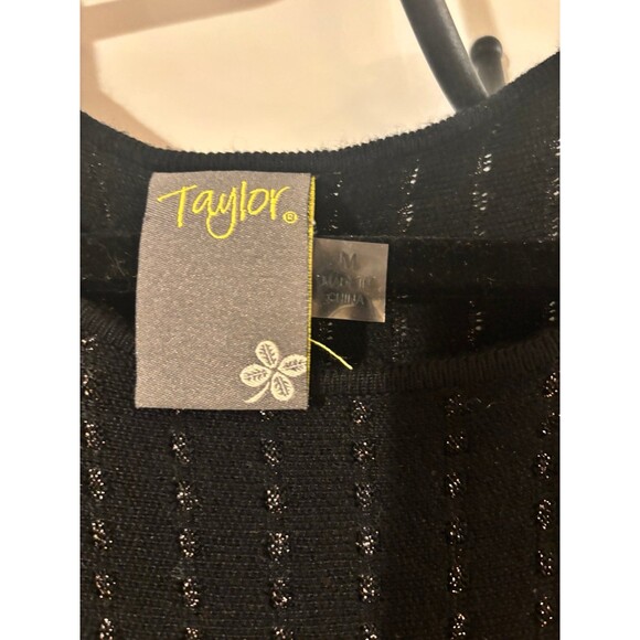 Taylor Black with silver embroidery sweater dress - Picture 2 of 3